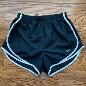Black and White Nike Tempo Short